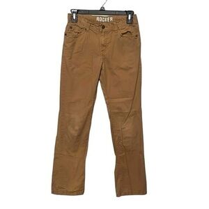 Rocker Jeans Boys Size 12 Adjustable Waist, brown color